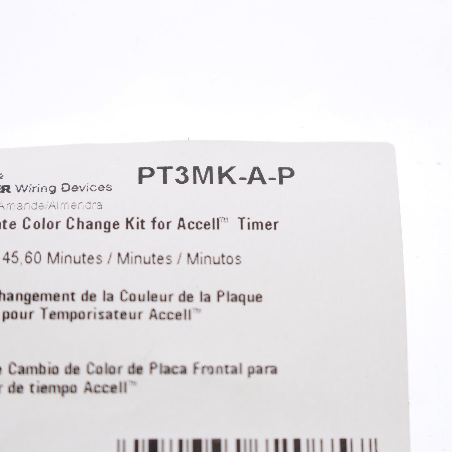 Cooper Accell Almond Color Change Kit For 5,15,30,45,60 Minute Timer PT3MK-A-P