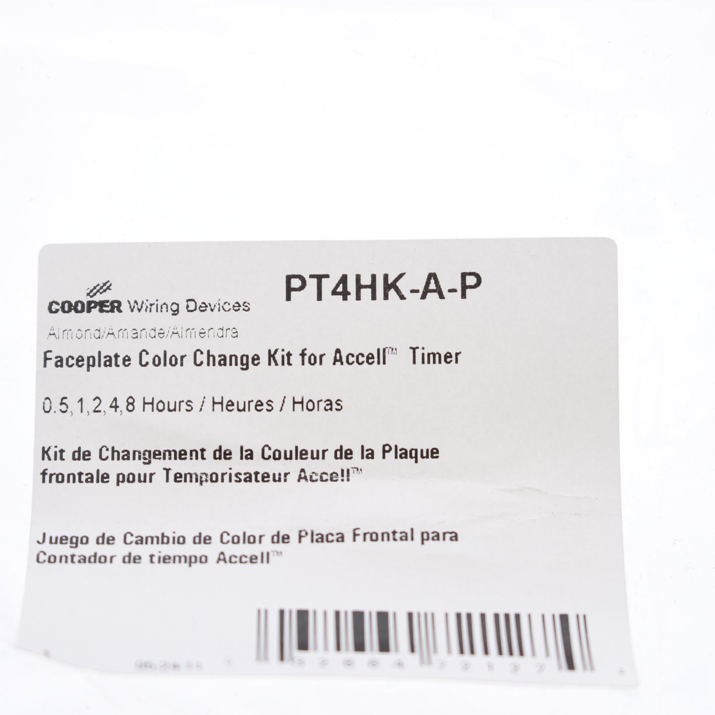 Cooper Accell Almond Color Change Kit For 30 min, 1,2,4,8 Hour Timer PT4HK-A-P