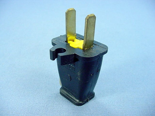 Cooper SA840 Black 15A Straight Blade Plug w/ Cord Clip Non-Polarized 1-15P Bulk