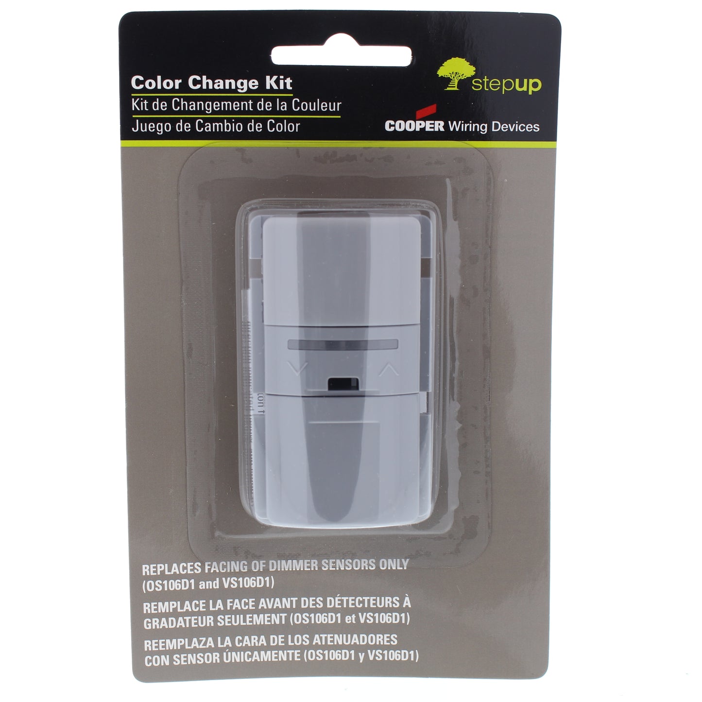 Cooper Gray Color Change Kit for Occupancy/Vacancy Dimmer Sensor SCKD-GY-BP