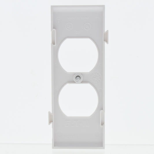 Cooper STC8W White 1-Gang 1-Receptacle Thermoplastic Mid-Size Wallplate Cover