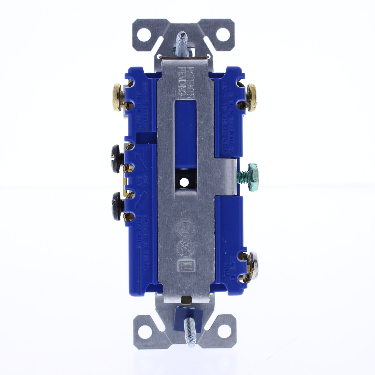 Cooper TR293A Almond Tamper Resistant 3-Way Toggle Switch 15A Outlet Receptacle