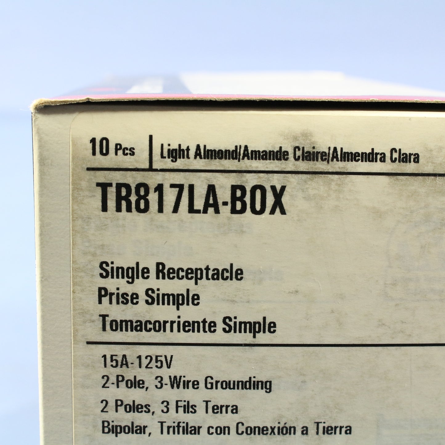 Cooper TR817LA Light Almond 15A Tamper Resistant Single Receptacles 5-15R 10pcs