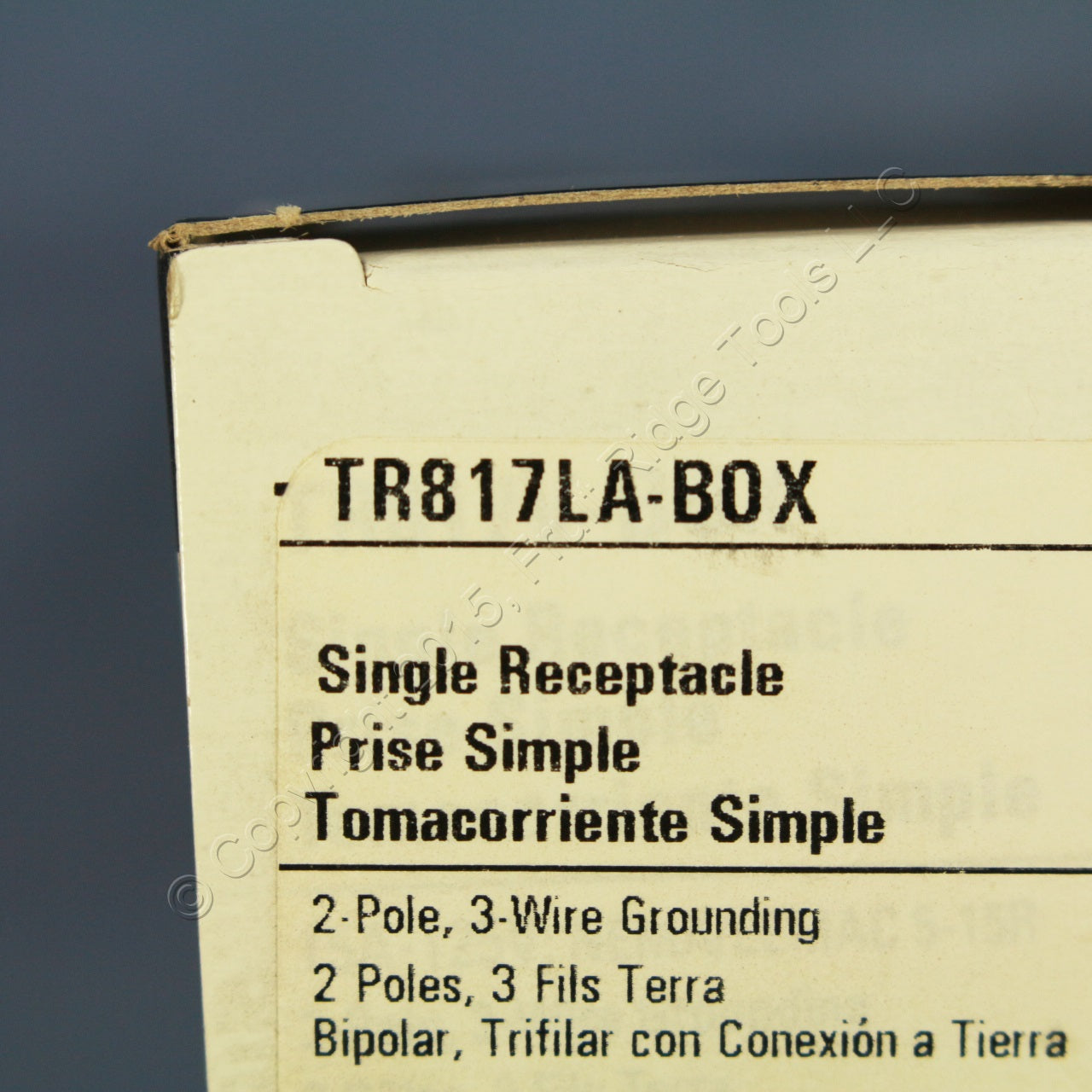 Cooper Lt Almond Tamper Resistant Commercial Single Receptacle 5-15R 15A TR817LA