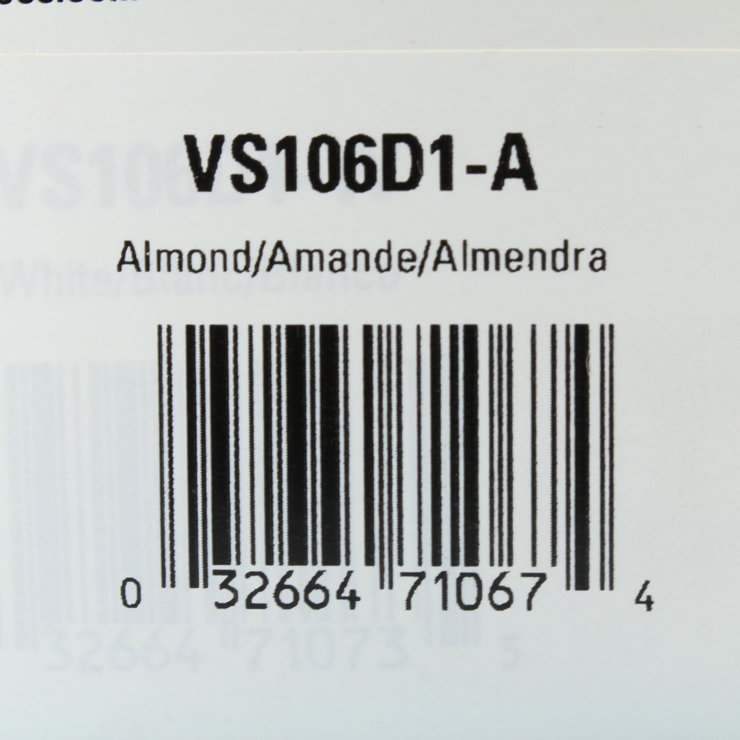 Cooper VS106D1-A Almond Incandescent Vacancy Sensor Dimmer 120V 600W 1-Pole