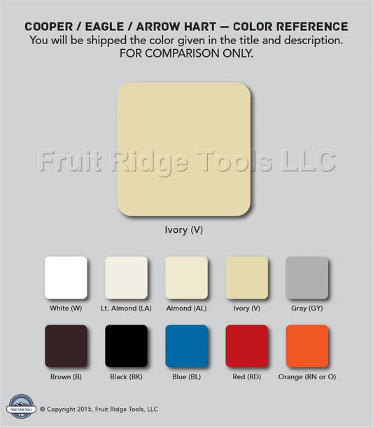 Cooper 2151V Ivory 1-Gang Standard Decorator GFI GFCI Cover Thermoset Wallplate