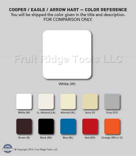 Cooper 5151W White 1-Gang Decorator Unbreakable Nylon Standard Wallplate Cover