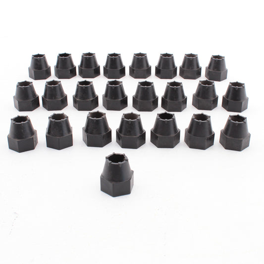 24-PK Black Nipple Pipe, Threated Pipe Connectors 1" x 1.5"
