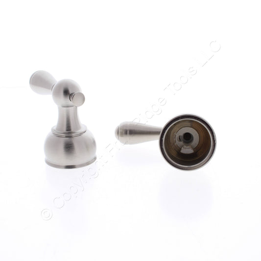 Delta #H215SS Stainless Steel Traditional Classic Metal Lever Handle 2pcs
