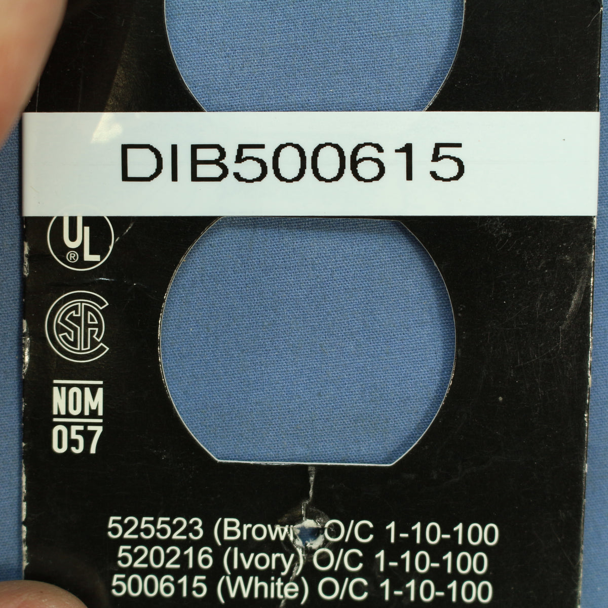 Do It Best White Single Pole Toggle Light Switch w/ Large Pilot Light 500615