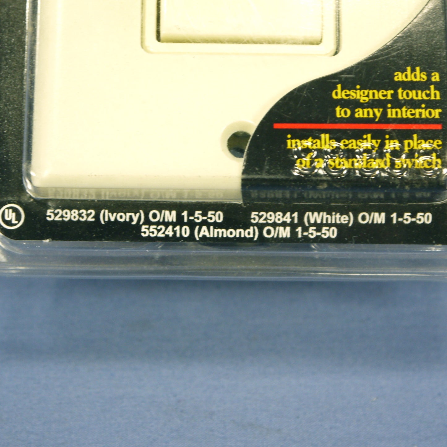 DoItBest 552410 Almond Decorator Rocker Light Switch Single Pole On/Off 15A
