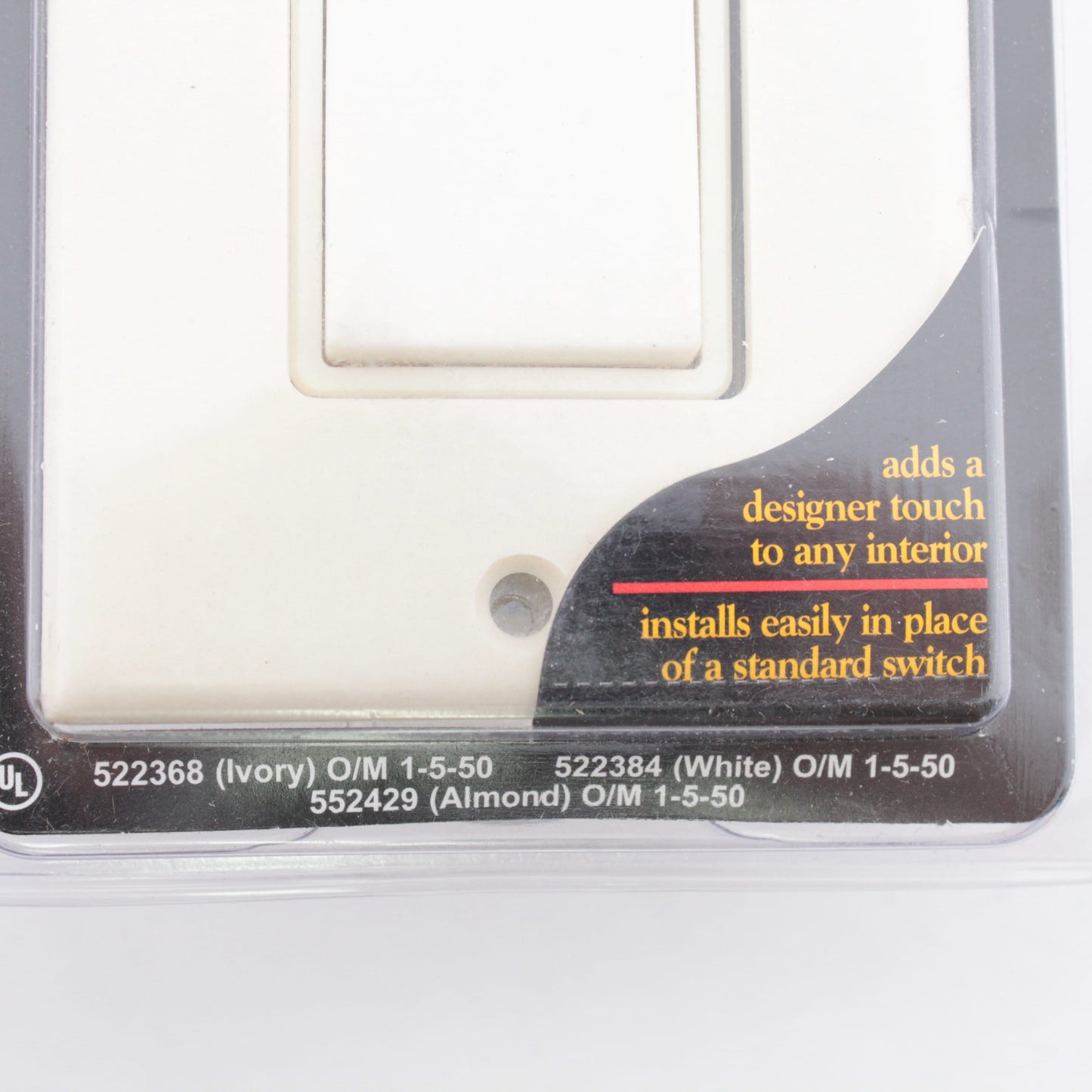 Do It Best 552429 Almond It Best Lighted Single Pole Decorator Rocker Switch