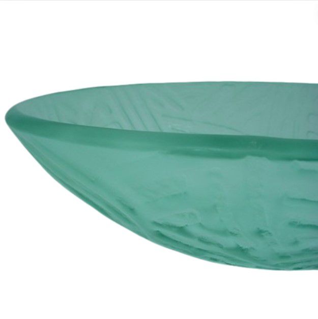 Decolav 17" White Rainbow Artistic Non-Tempered Glass Vanity Vessel Sink Bowl