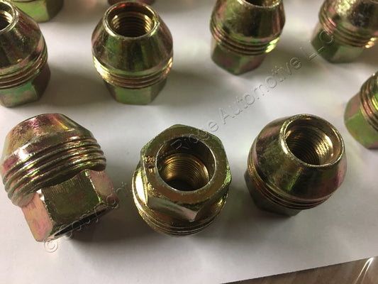 Dorman 611-178 Gold Zinc Acorn Hex Lug Nut 13/16" 1/2"-20 Dual Thread 20pcs