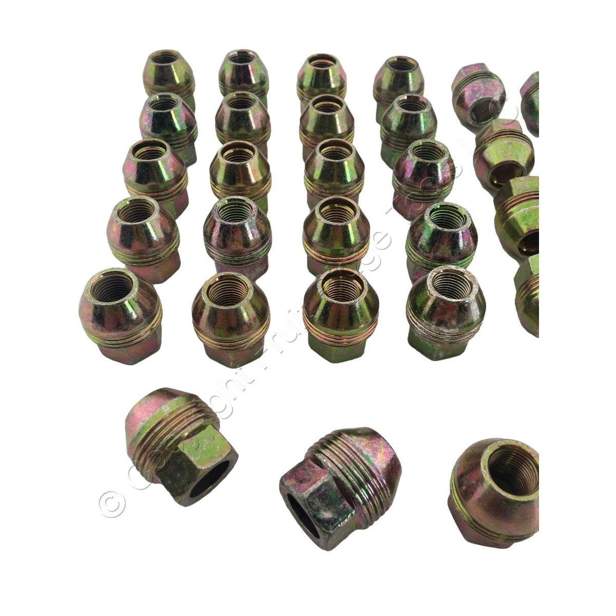 Dorman 611-178 Gold Zinc Acorn External Lug Nut 13/16 1/2"-20 Dual Thread 32pcs