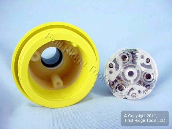 Daniel Woodhead 26W47 Yellow Watertite Twist Turn Lock Connector Plug L5-20P 20A