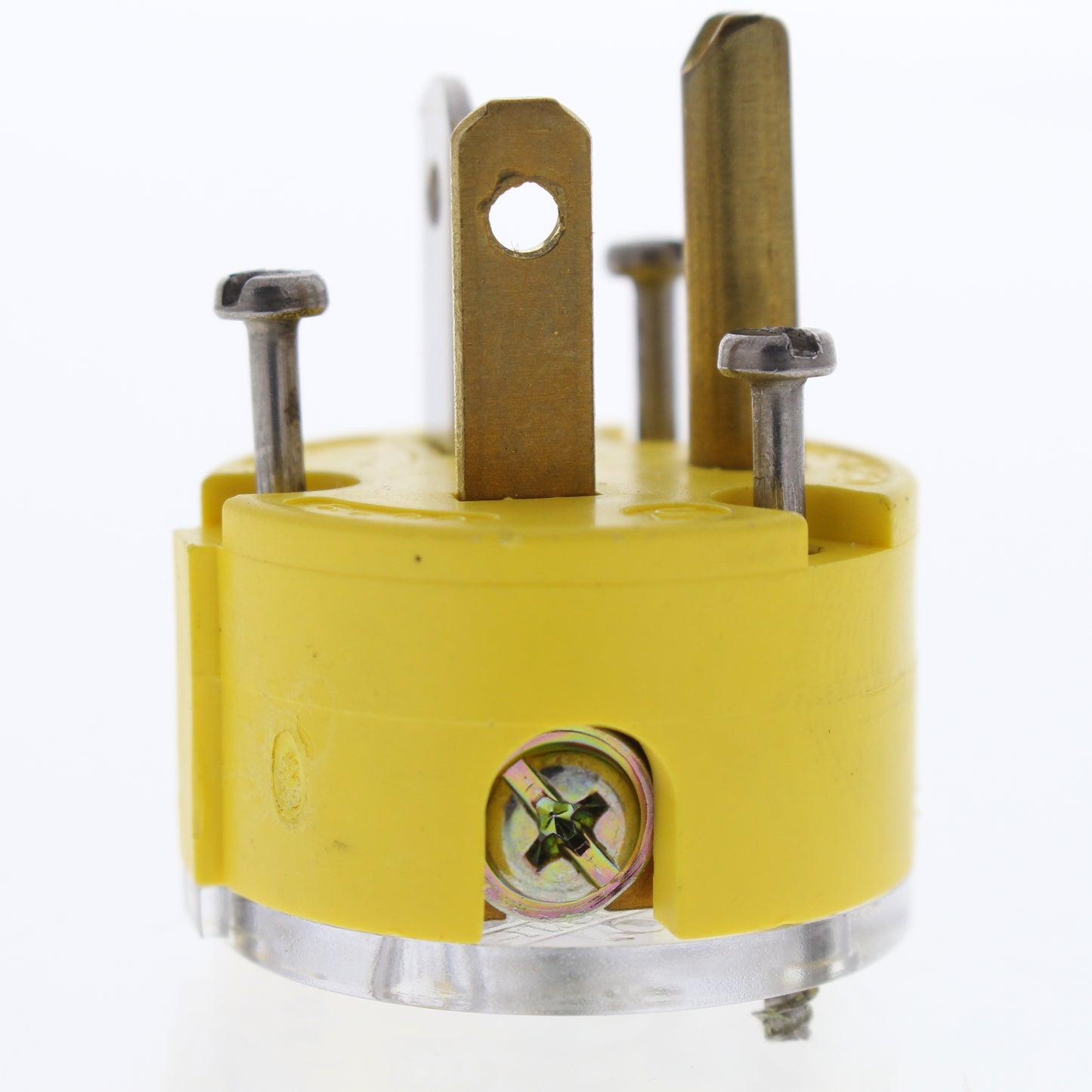 Daniel Woodhead Yellow Straight Blade Connector Plug NEMA 5-20P 20A 125V 1512P