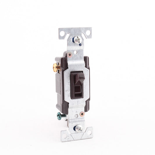 Eagle 1223-1B Brown Commercial Grade 3-Way Toggle Wall Light Switches 15A 10pcs