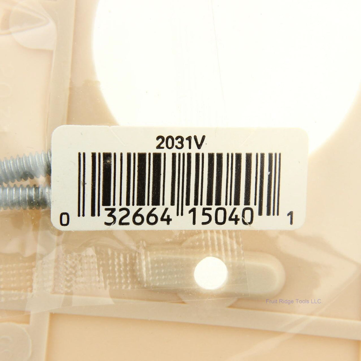 Eagle 2031V Ivory 1-Gang Single 1.406" Outlet Plastic Mid-Size Wallplate Cover