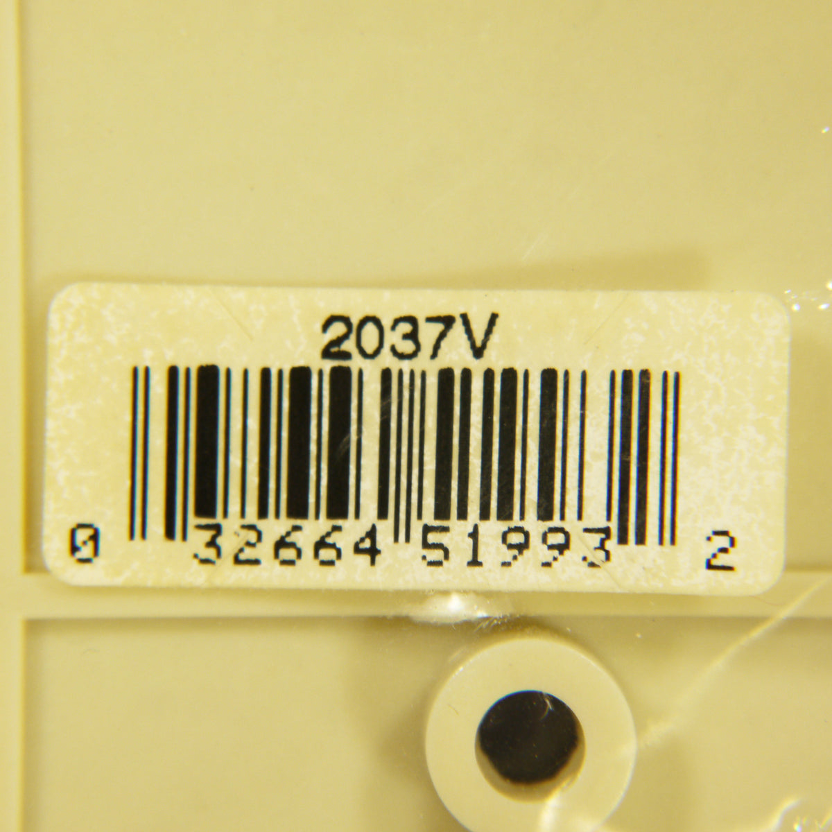 Eagle 2037V Ivory 2-Gang Blank Mid-Size Thermoset Wallplate Cover Box Mount
