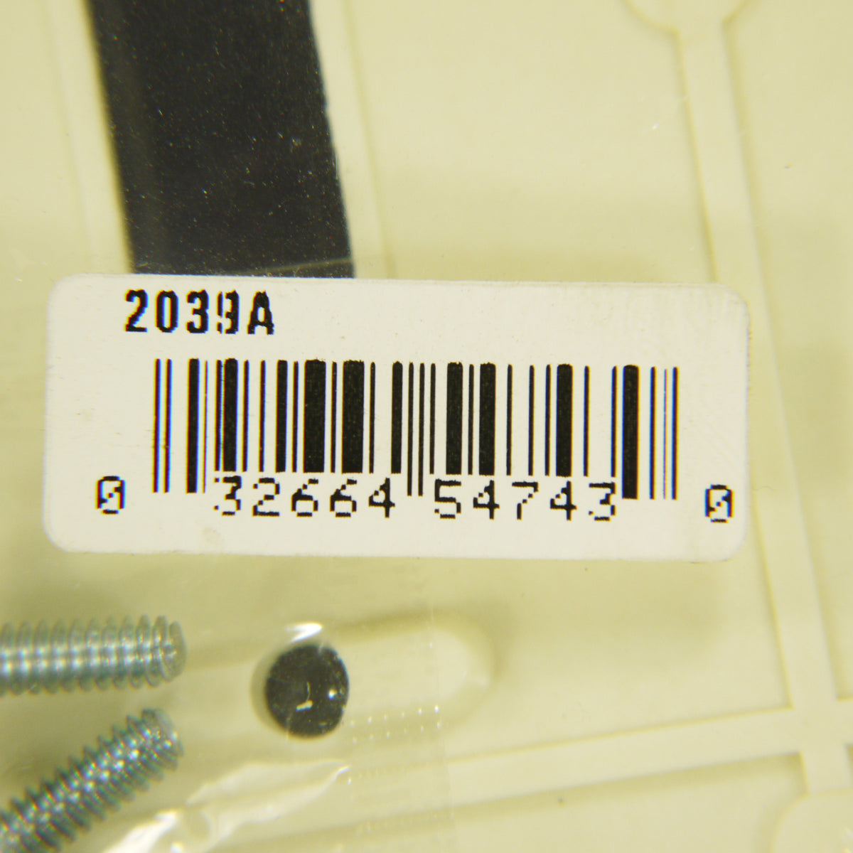 Eagle 2039A Almond 2-Gang Toggle Switch Plastic Mid-Size Wallplate Cover Plate