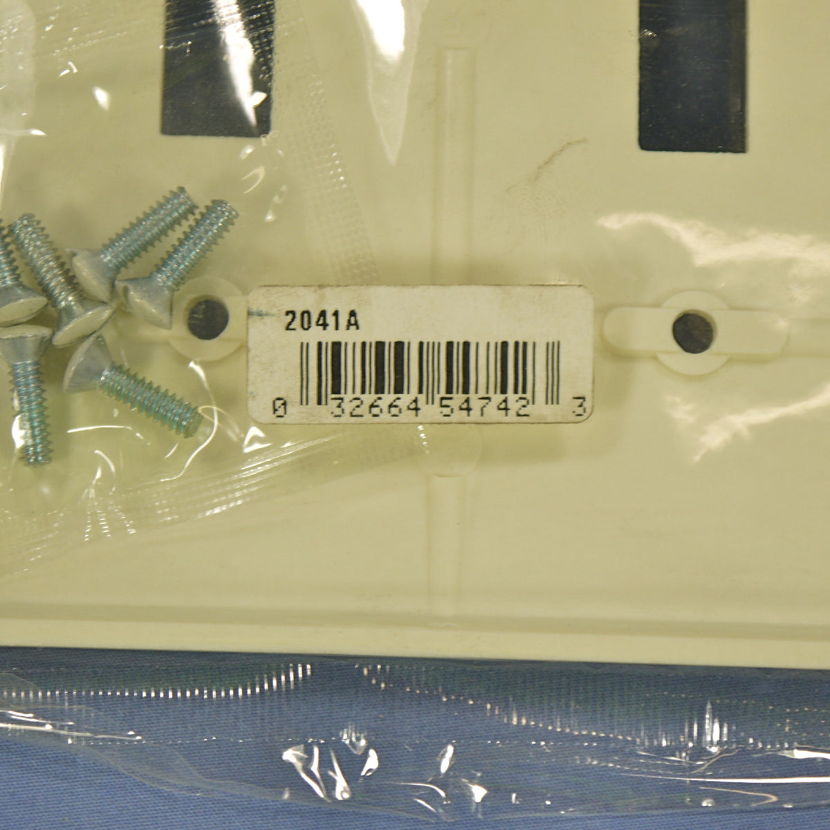 Eagle 2041A Almond 3-Gang Toggle Switch Plastic Mid-Size Wallplate Cover Plate