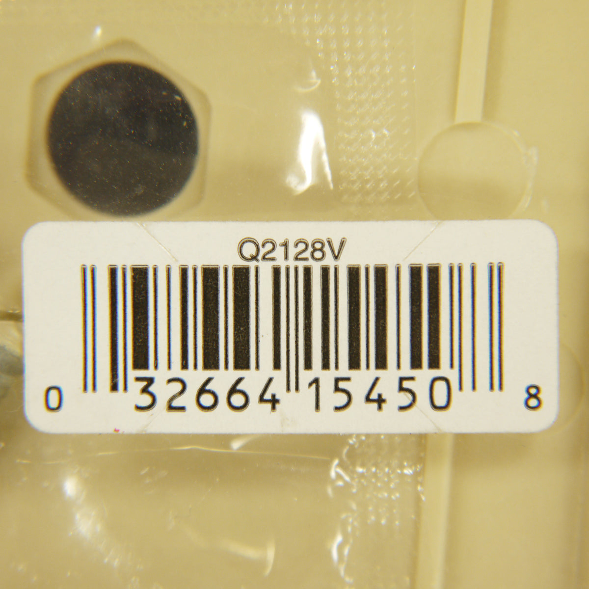 Eagle 2128V Ivory 1-Gang Telephone .375" Hole Plastic Wallplate Cover Box Mount