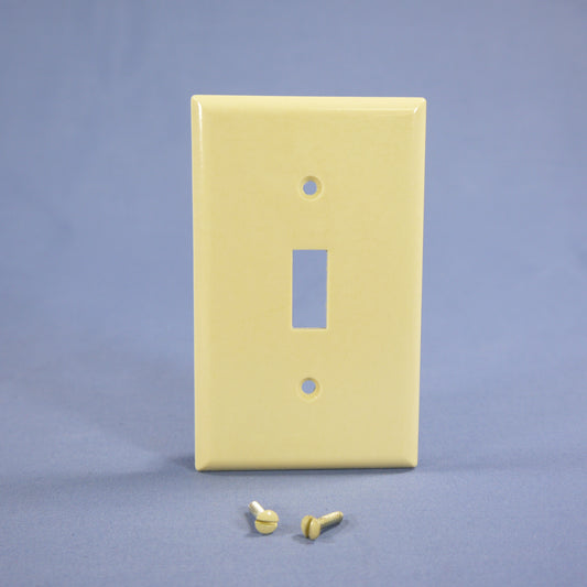 Eagle 2134V Ivory 1-Gang Toggle Switch Plastic Standard Wallplate Covers 5-pack