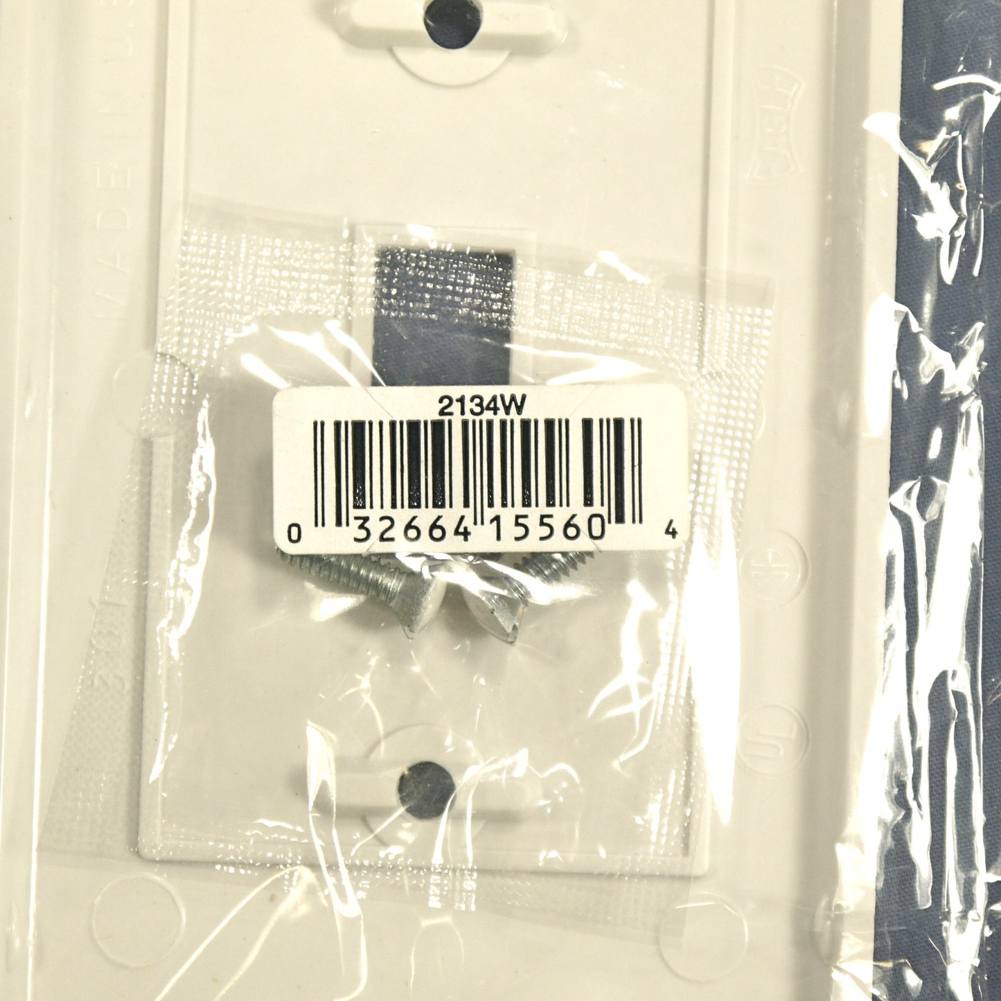Eagle 2134W White 1-Gang Toggle Switch Plastic Standard Wallplate Cover Plate