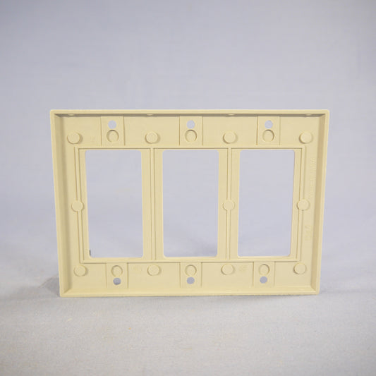 Eagle 2163GY Gray 3-Gang Decorator GFCI GFI Plastic Standard Wallplate Cover