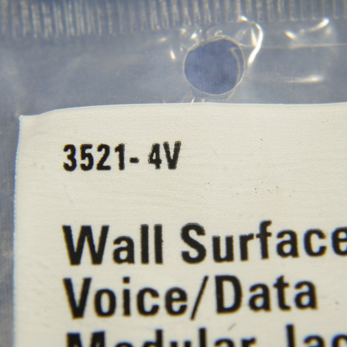 Eagle 3251-4V Ivory 1-Gang Phone Jack Unbreakable Nylon Standard Wallplate Cover