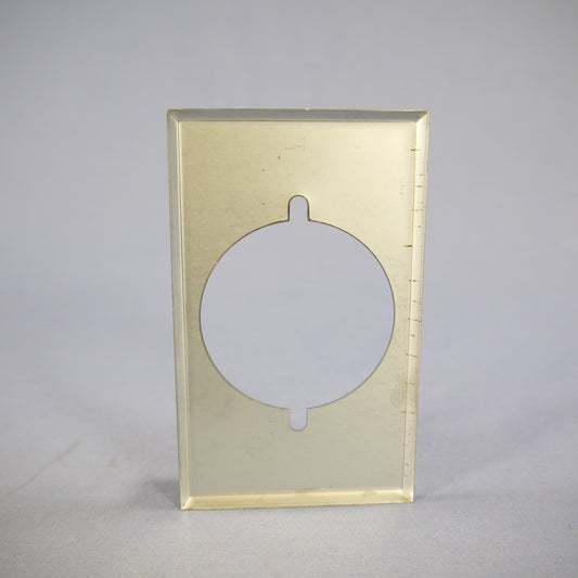Eagle 39CH/10 Chrome 1-Gang Power Outlet 2.156" Chrome Plated Steel Wallplate