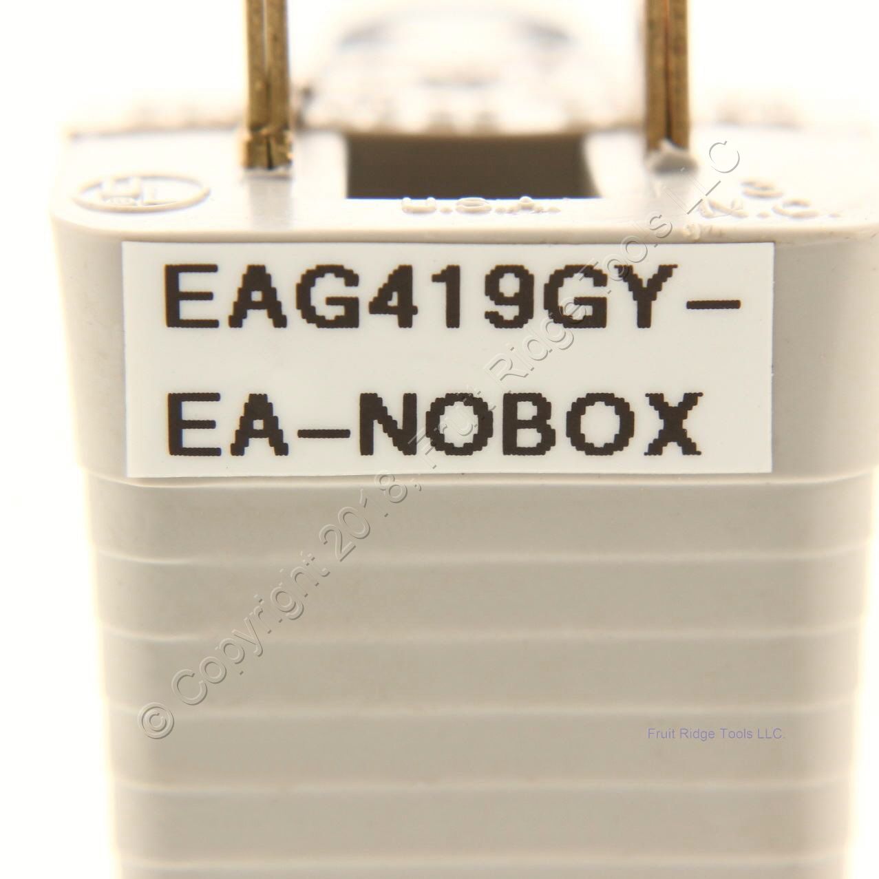 10 Eagle Gray 3-Prong Plug Outlet Cord Adapters Grounding Polarized 15A 419GY