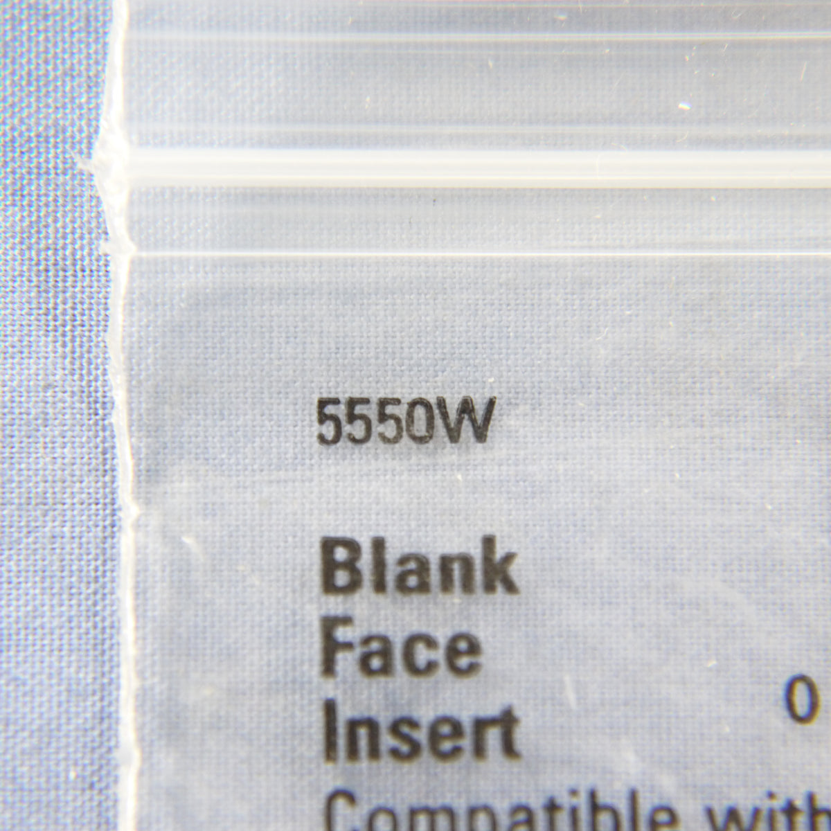 Eagle 5550W White Modular Plastic Wallplate Blank 1-Port Filler Adapter Insert
