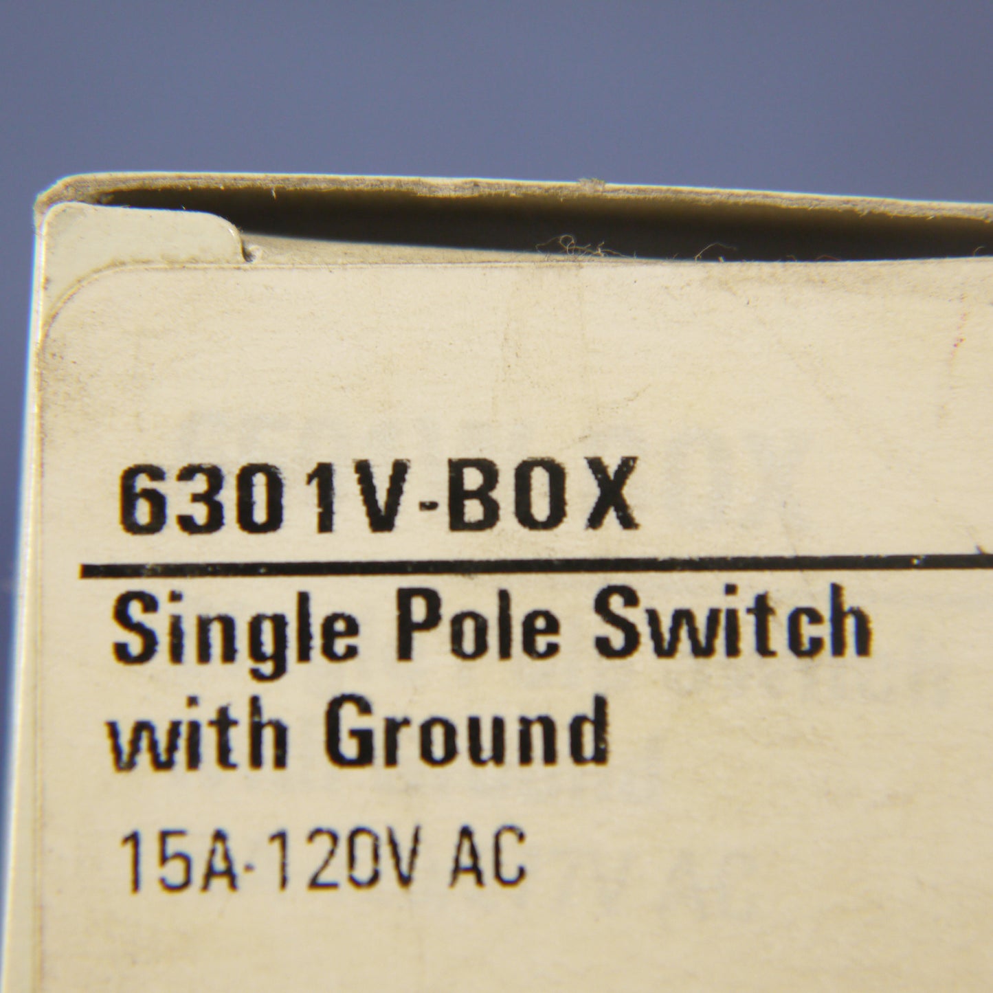 Eagle 6301V Ivory Residential Single Pole Decorator Rocker Wall Light Switch 15A
