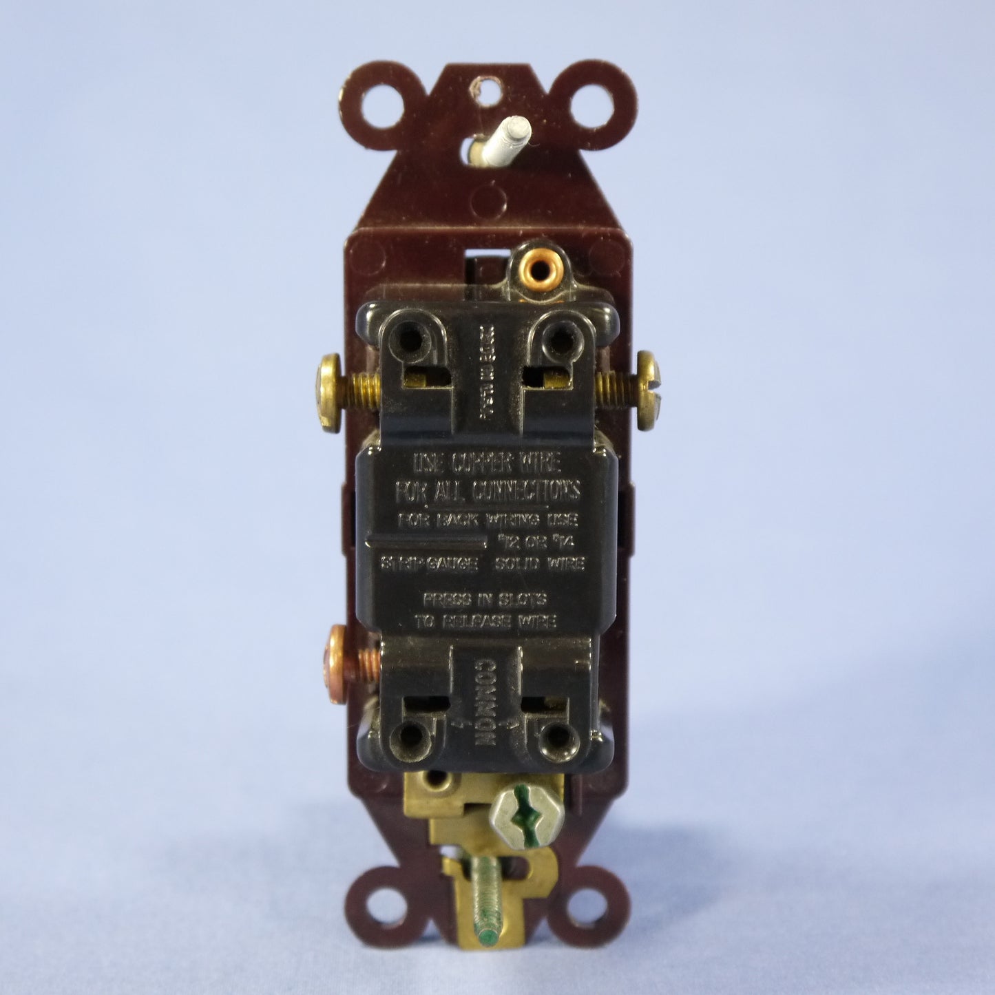 Eagle 6303B Brown Residential Decorator Rocker Wall Light Switch 3-Way 15A Bulk