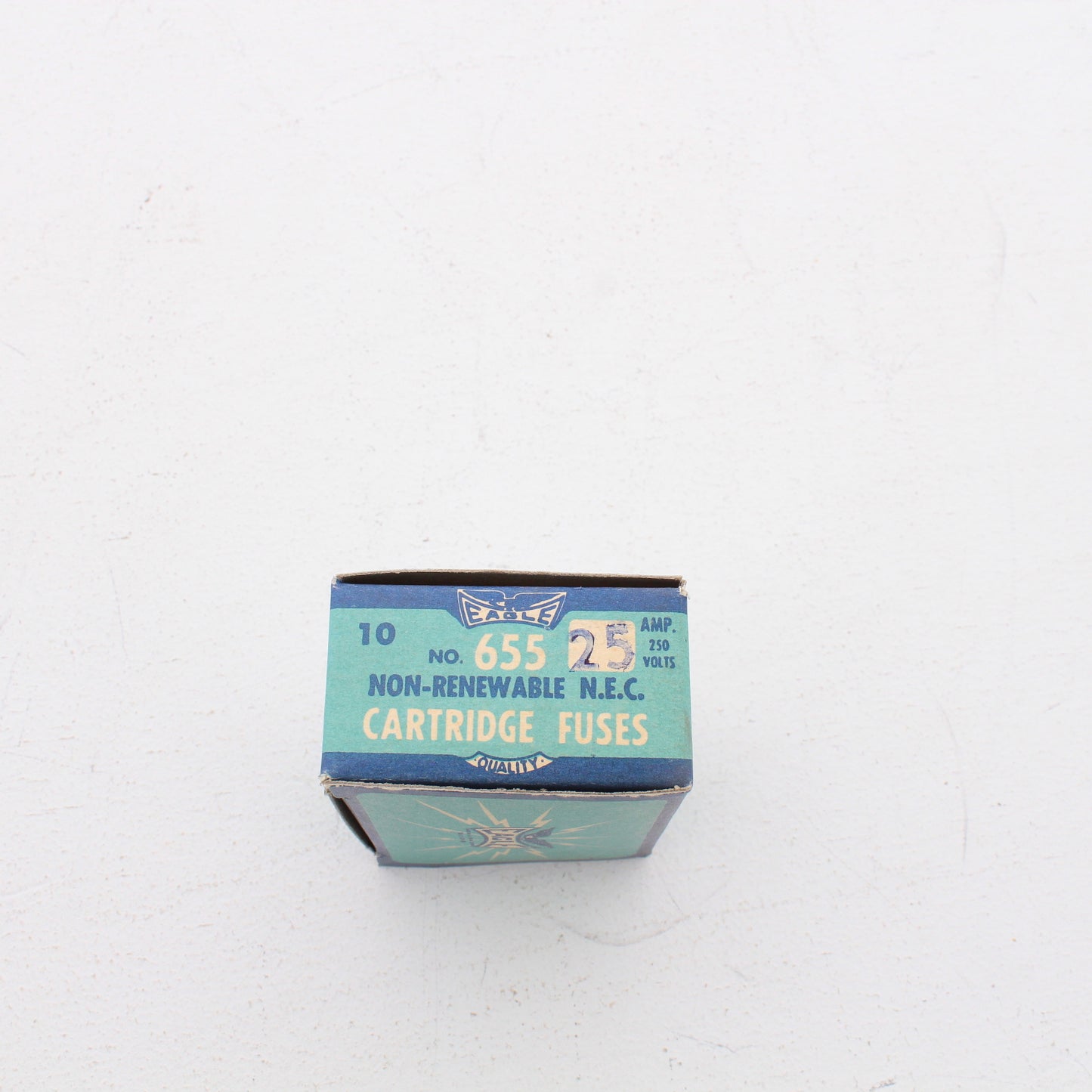 Eagle 655-25-AMP Red Class H Cartridge Fuses Non-Renewable 25A 250V 10-Pack