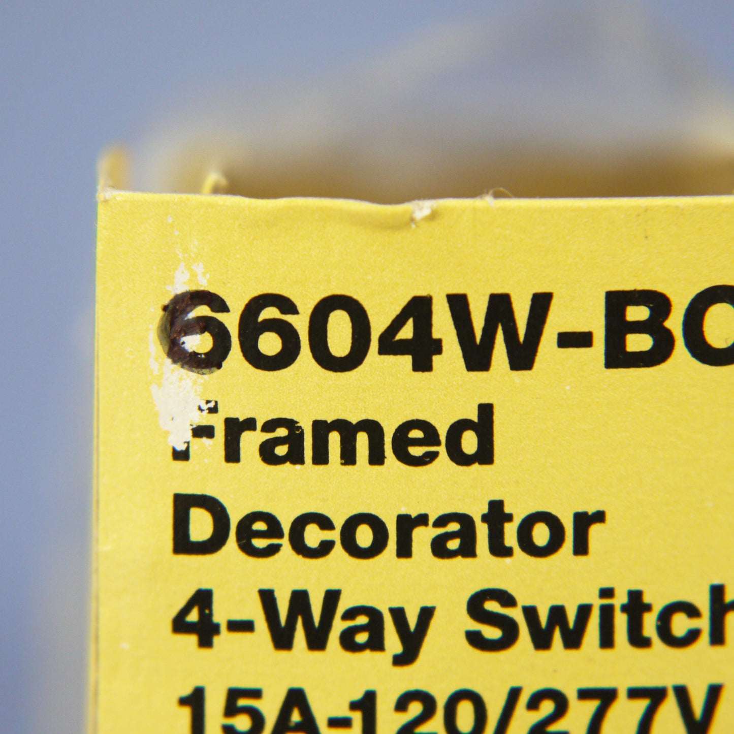 Eagle White Framed 4-Way Decorator Rocker Wall Light Switch 15A 120/277V 6604W