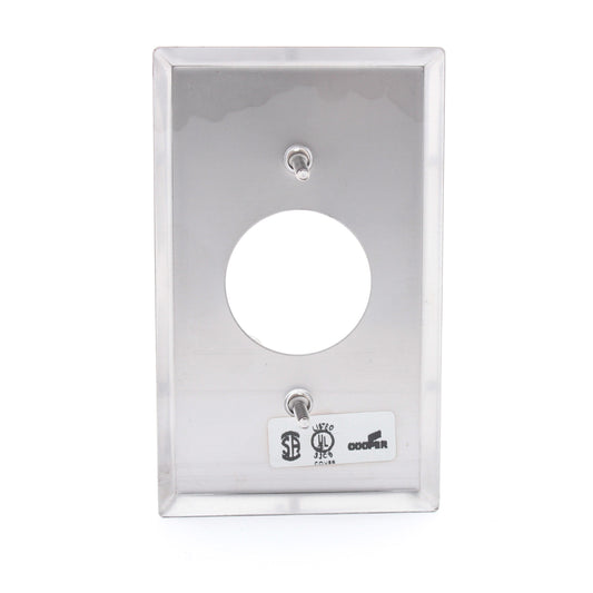 Eagle 93091 Stainless Steel 1-Gang 1.40" Receptacle Single Outlet Wallplate