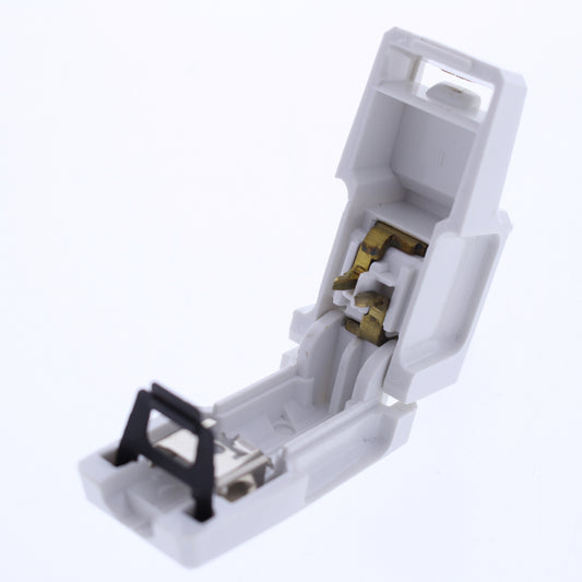 Eagle White Faded Plug Right Angle Side Mount 15A Non-Polarized 1-15P BP2600W