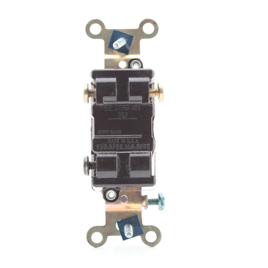 Eagle CS320GY Gray 20A 3-Way Commercial Grade Toggle Light Switch Bulk 120/277V