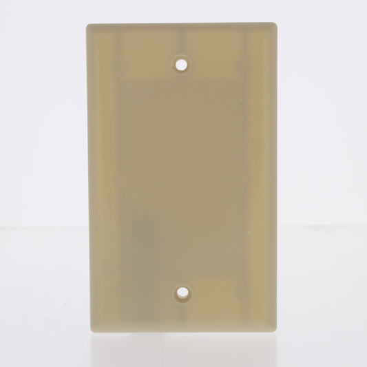 Eaton 2129V Ivory 1-Gang Blank Cover Thermoset Wallplate Box Mount Standard Size