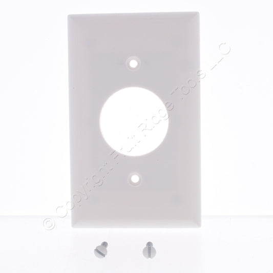 Eaton 2131W White 1-Gang 1.406 Receptacle Single Outlet Thermoset Covers 25-Pack