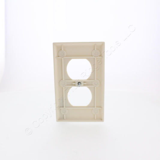 Eaton 2132LA Lt Almond 1-Gang 1 - Duplex Plastic Standard Size Wallplate Cover