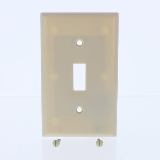 Eaton 2134V Ivory 1-Gang Toggle Switch Plastic Standard Wallplate Covers 25-pack