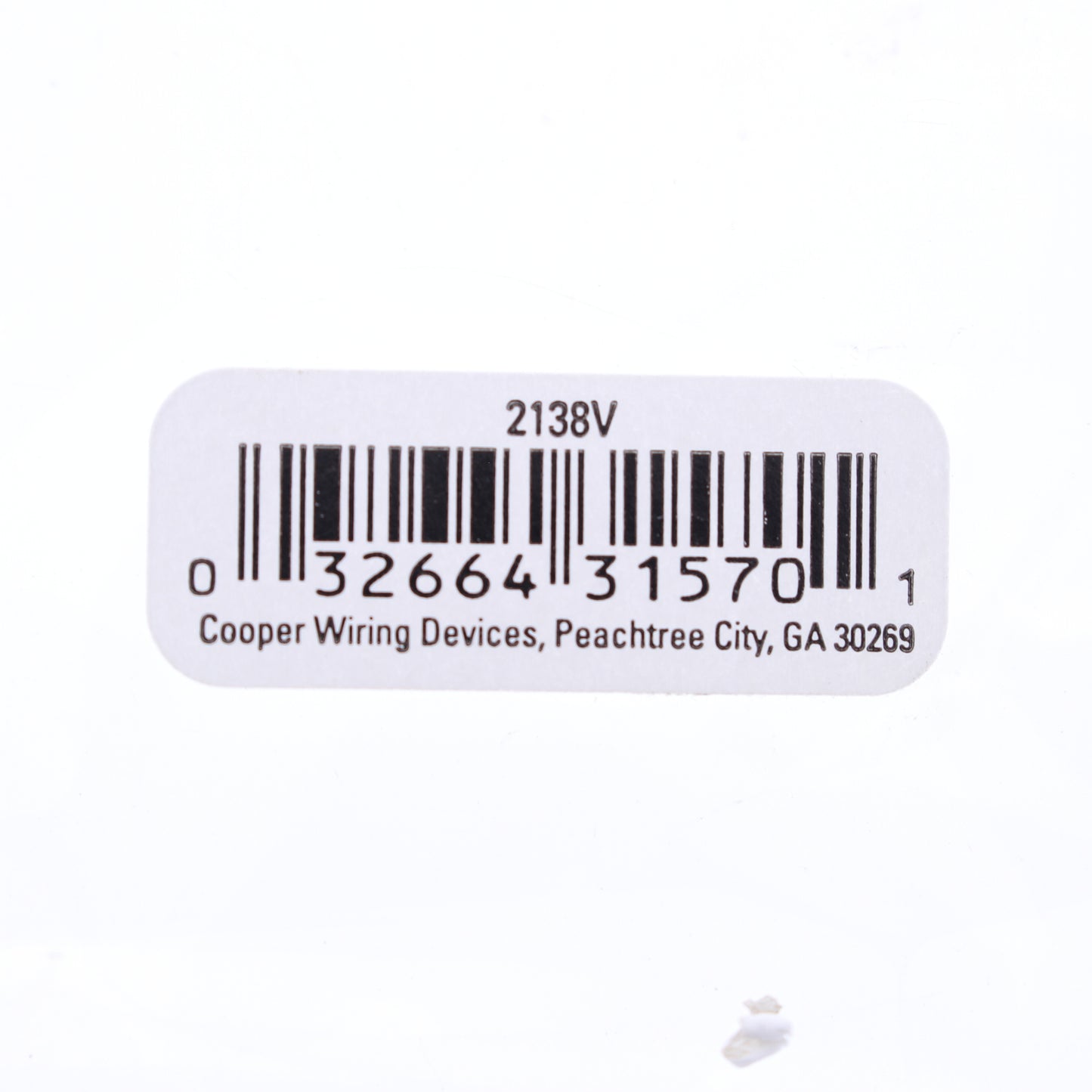 Eaton 2138V Ivory 2-Gang Toggle Switch Duplex Outlet Plastic Standard Wallplate