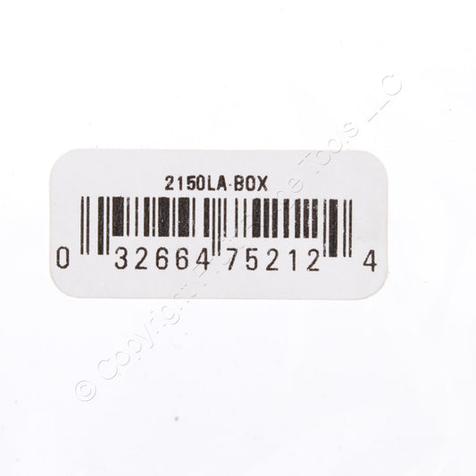 Eaton 2150LA Light Almond 2-Gang Duplex Receptacle Cover Thermoset Wallplate