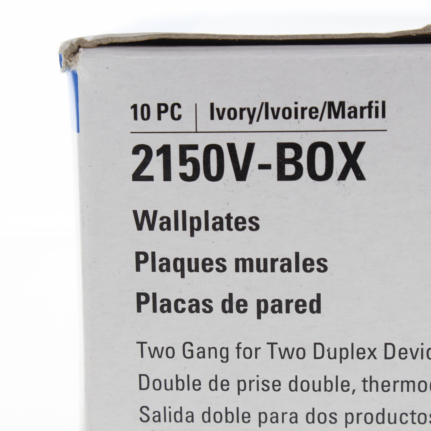 Eaton 2150V Ivory 2-Gang Duplex Outlet Plastic Standard Wallplate Covers 10-pack