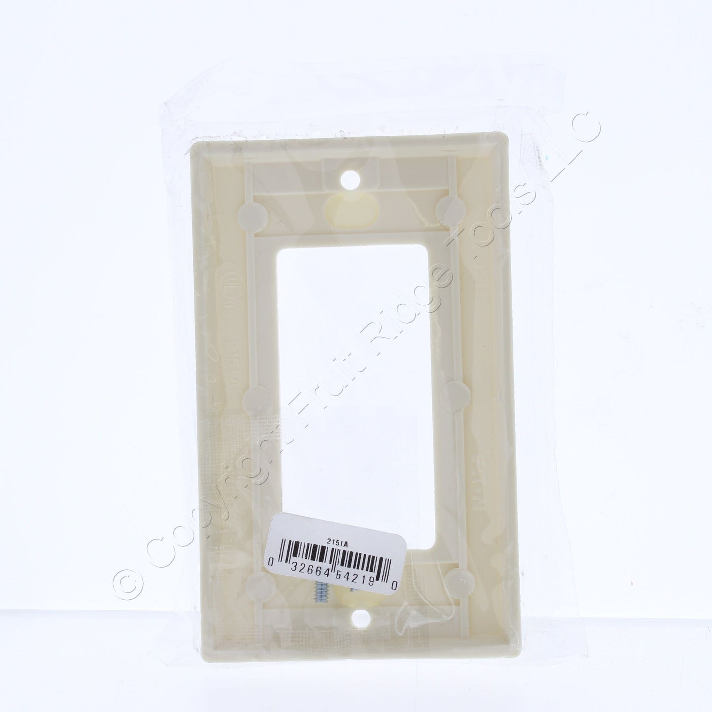 Eaton 2151A Almond 1-Gang Standard Size Thermoset Rocker Switch Cover Wallplate