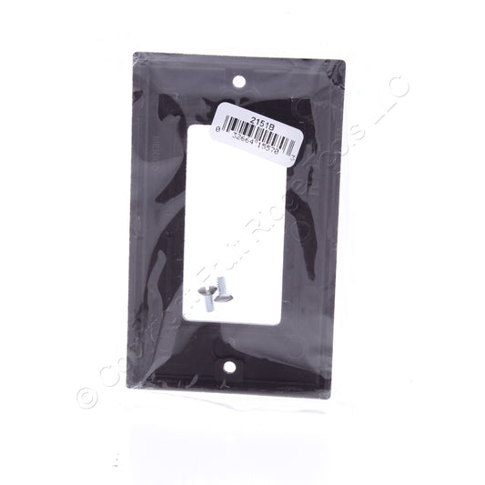Eaton Brown 1-Gang Standard Rocker Switch Cover Wallplate 2151-B